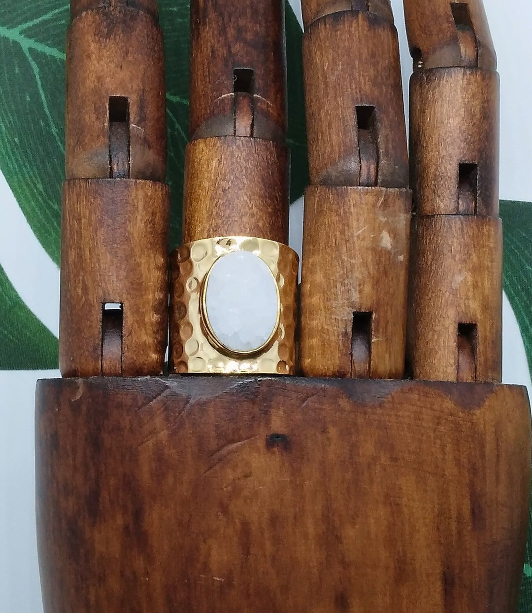 Starlight Crystal Crush Agate Ring - Violet Elizabeth - Jewellery