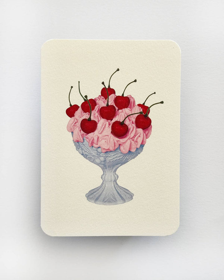 Strawberry Chantilly Cream Greeting Card | Birthday Card - Violet Elizabeth - 