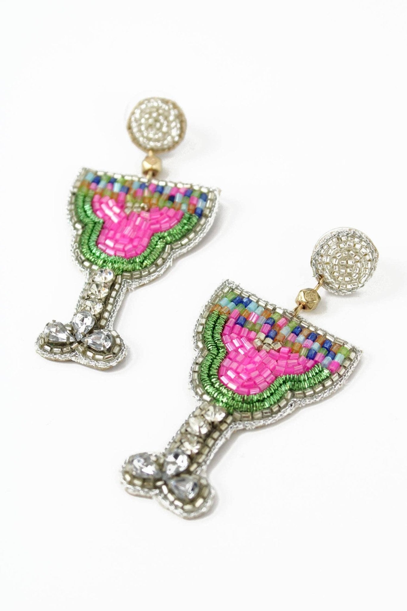 STRAWBERRY MARTINI EARRINGS - Violet Elizabeth - 