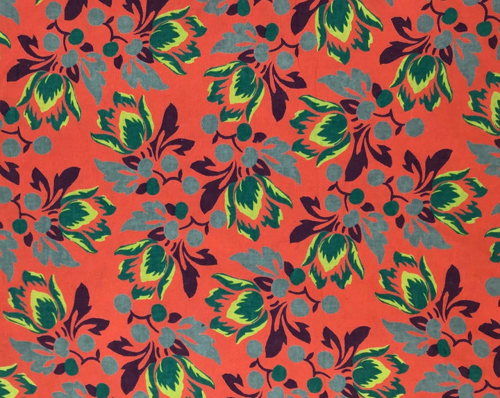 Sun Kissed Orchard Screen Printed Screen Printed Cotton Fabric