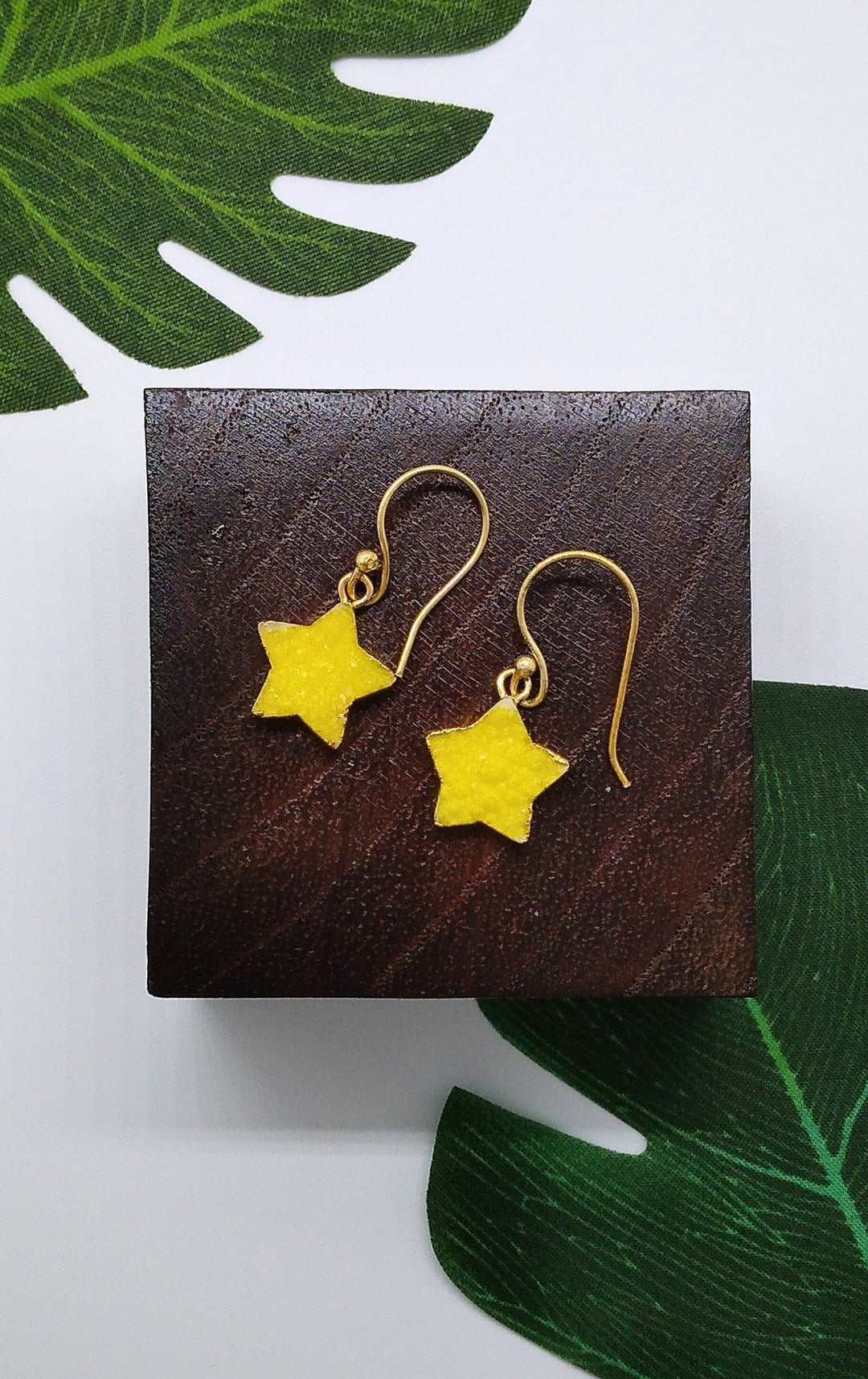 Sunlight Sugar Druzy Star Earrings - Violet Elizabeth - Jewellery