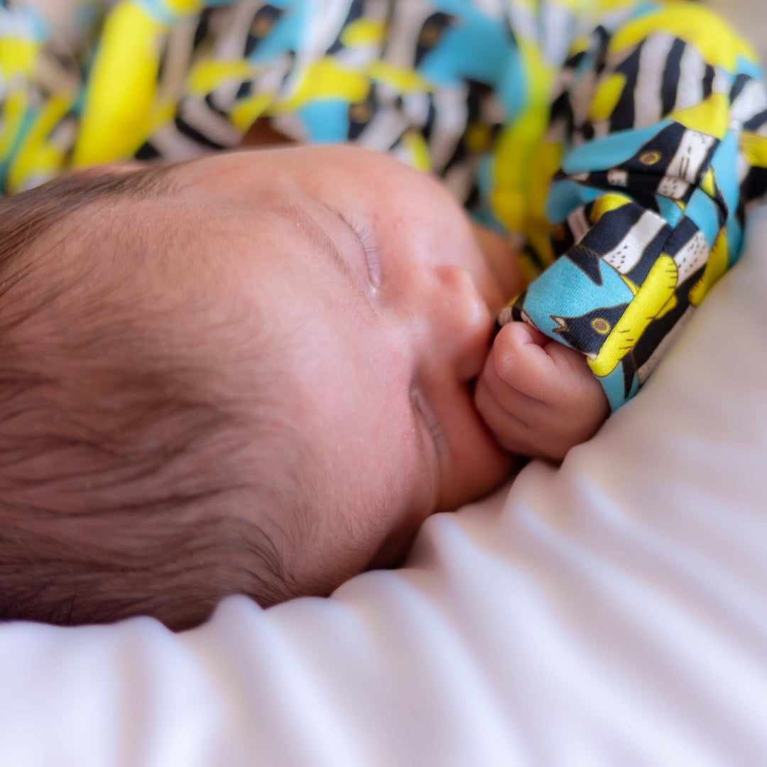 Tropical Fish print cotton Sleepsuit - Violet Elizabeth - 