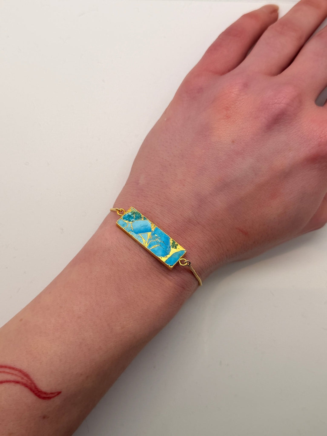 Turquoise Crackle Bracelet - Violet Elizabeth - Jewellery