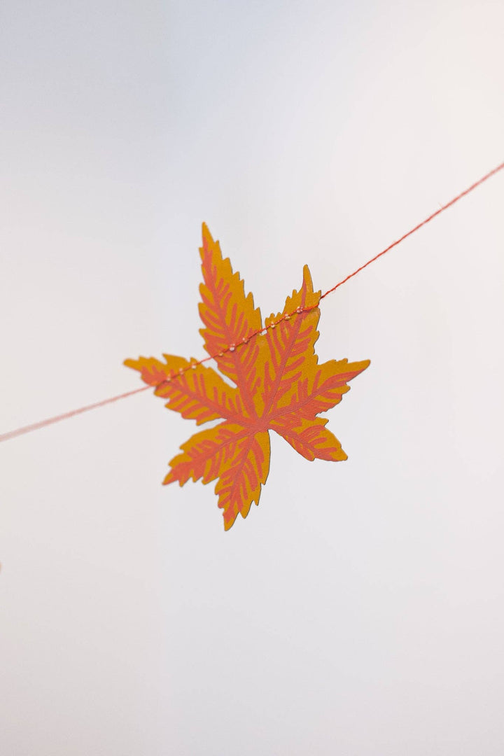 UK/EU: Autumn Leaves Sewn Garland - Violet Elizabeth -
