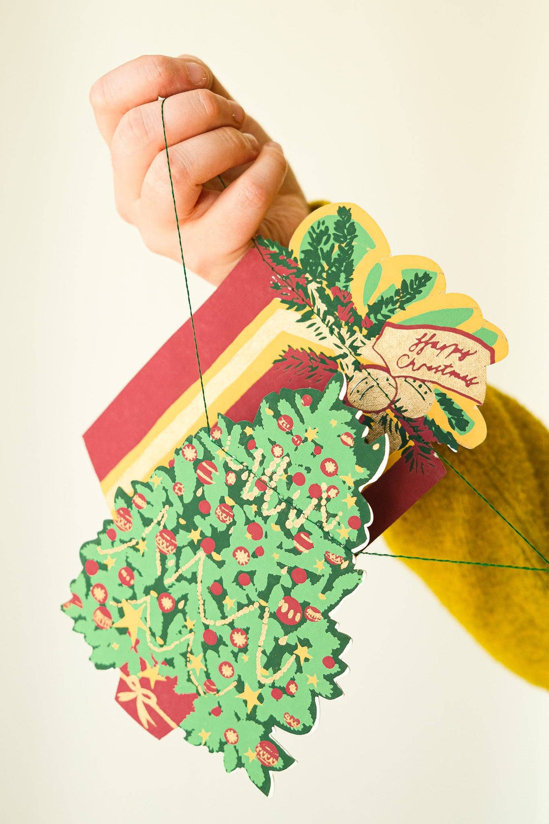 UK/EU: Christmas Sewn Garland - Violet Elizabeth - Christmas Decorations