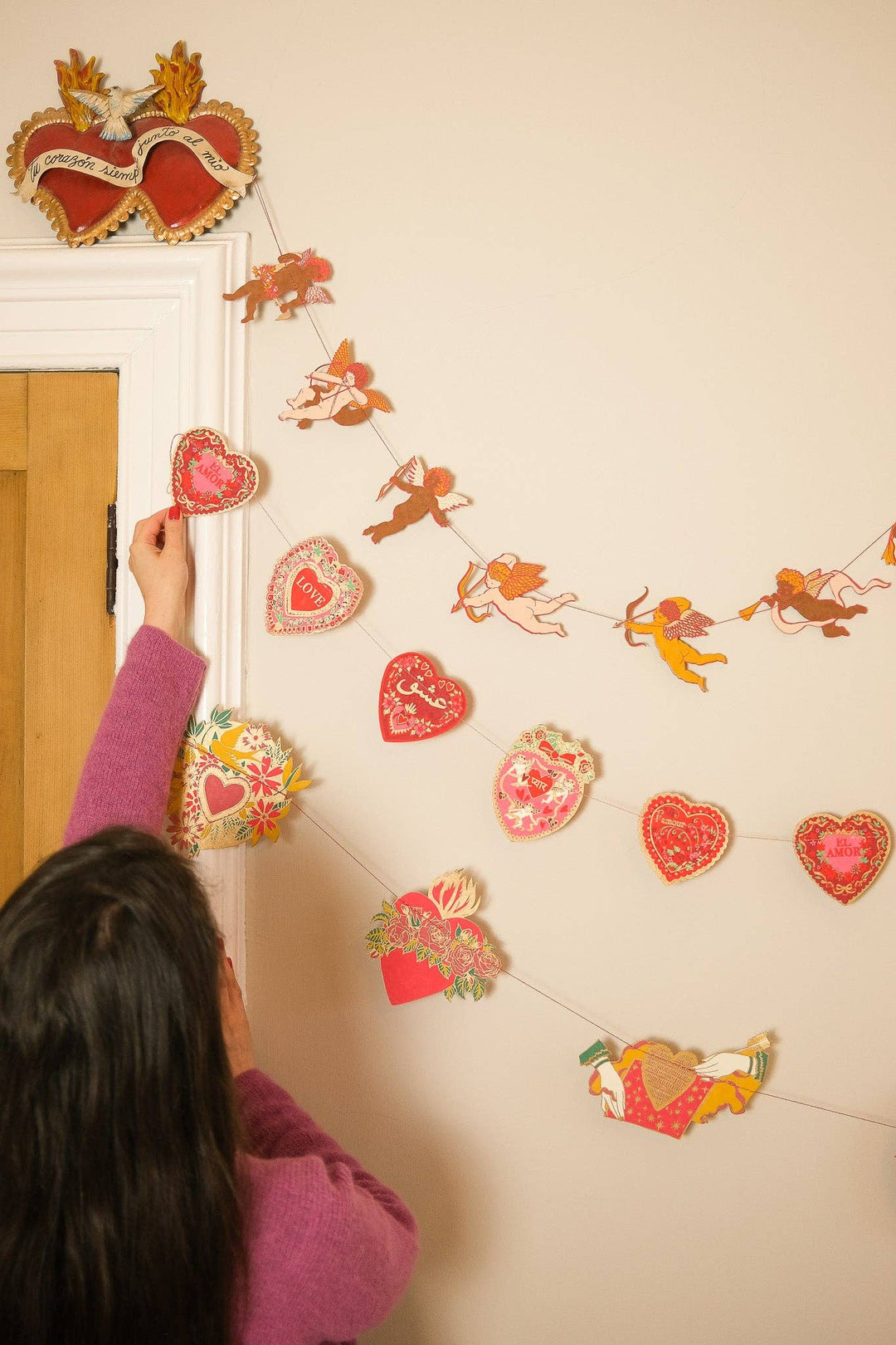 Valentine's Sewn Garland - Violet Elizabeth - 