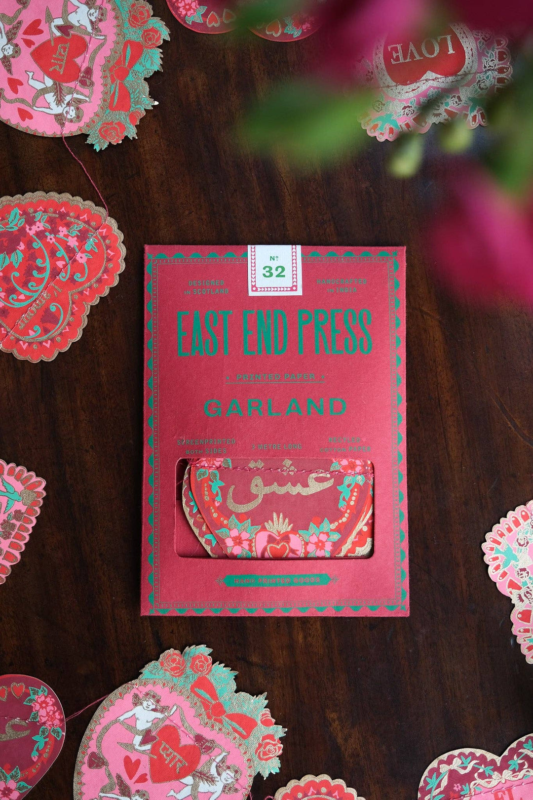 Valentine's Sewn Garland - Violet Elizabeth - 