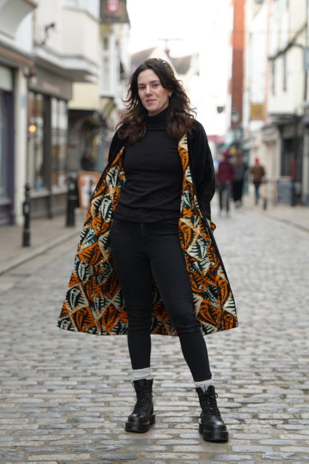 Velvet Black Coat - Violet Elizabeth - Clothing