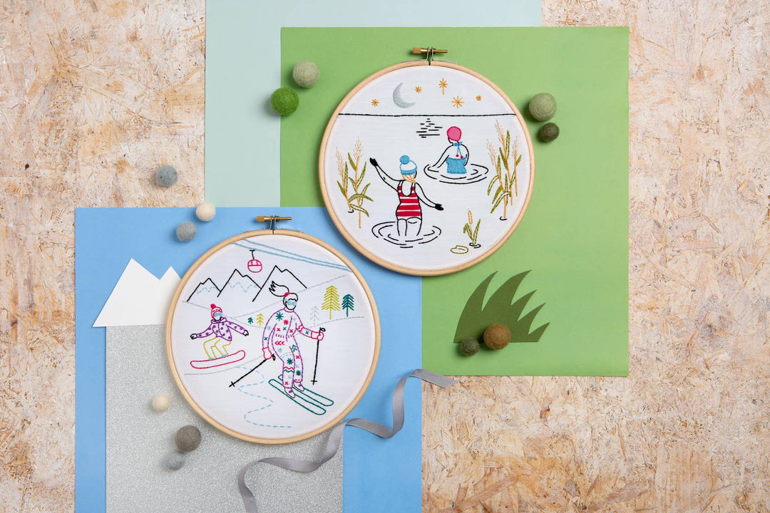 Wild Swimming Embroidery Kit (Swim) | Complete Craft Kit - Violet Elizabeth - Haberdashery