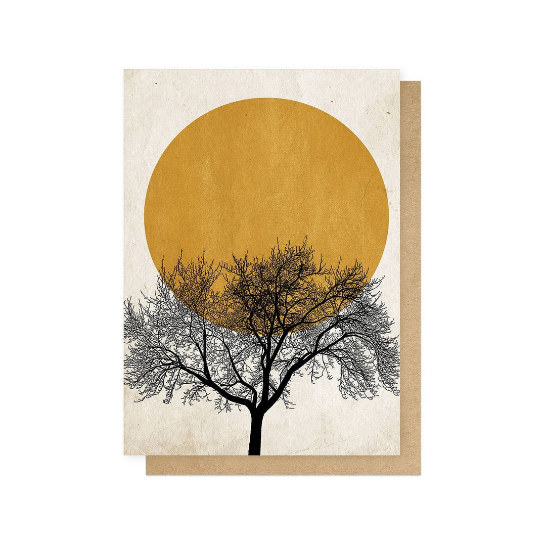 Winter Morning Greetings Card - Violet Elizabeth - 