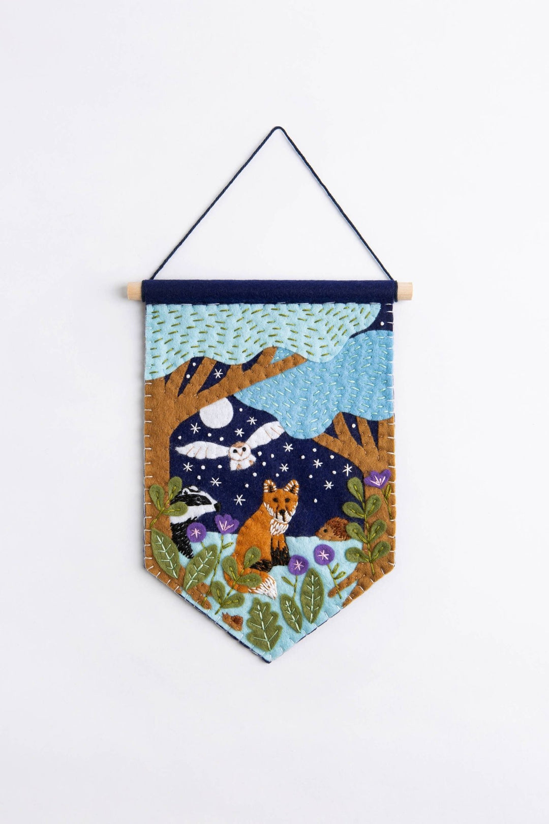 Woodland Pennant Felt Craft Kit | Complete Craft Kit - Violet Elizabeth - Haberdashery