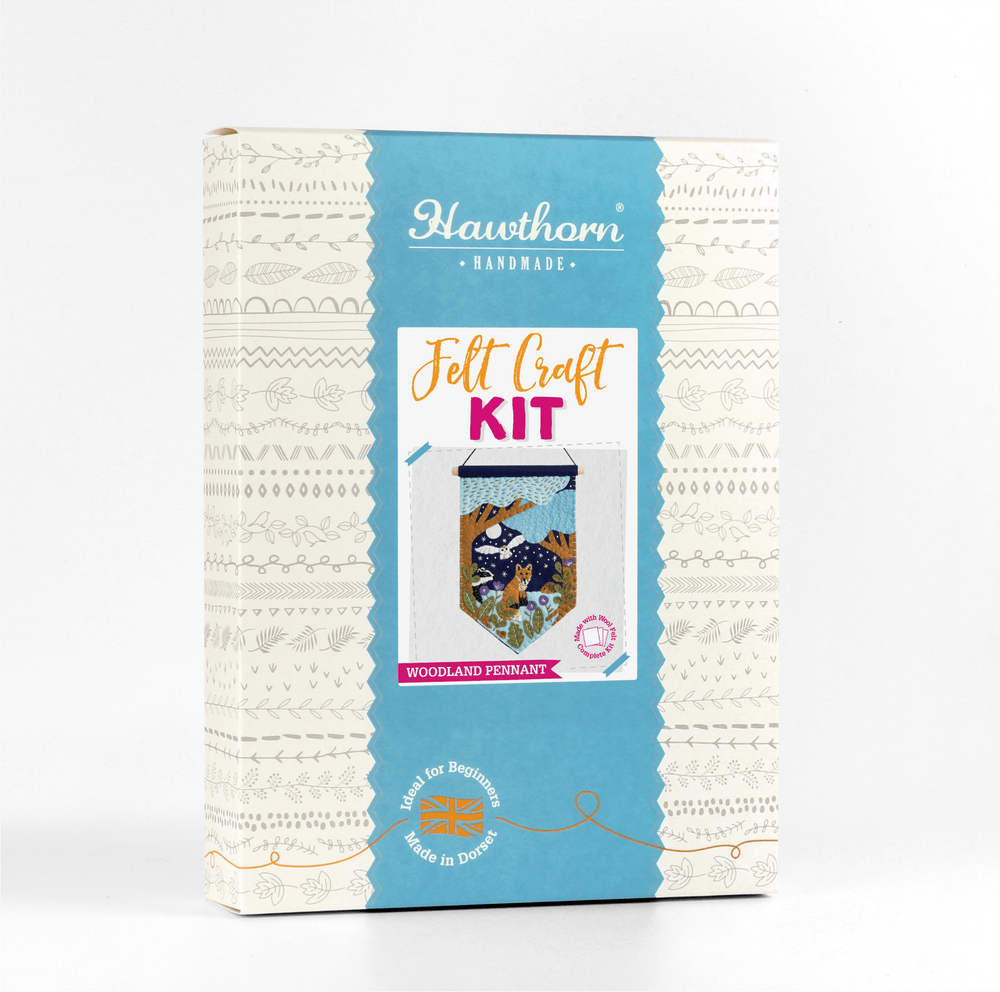 Woodland Pennant Felt Craft Kit | Complete Craft Kit - Violet Elizabeth - Haberdashery