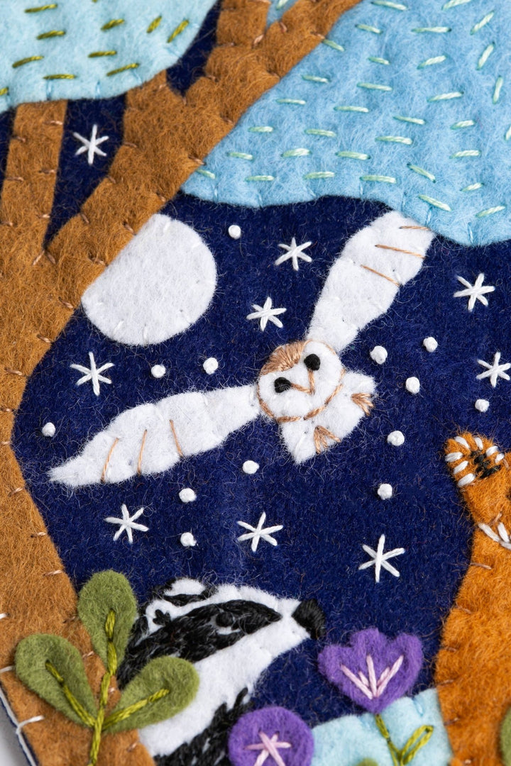 Woodland Pennant Felt Craft Kit | Complete Craft Kit - Violet Elizabeth - Haberdashery