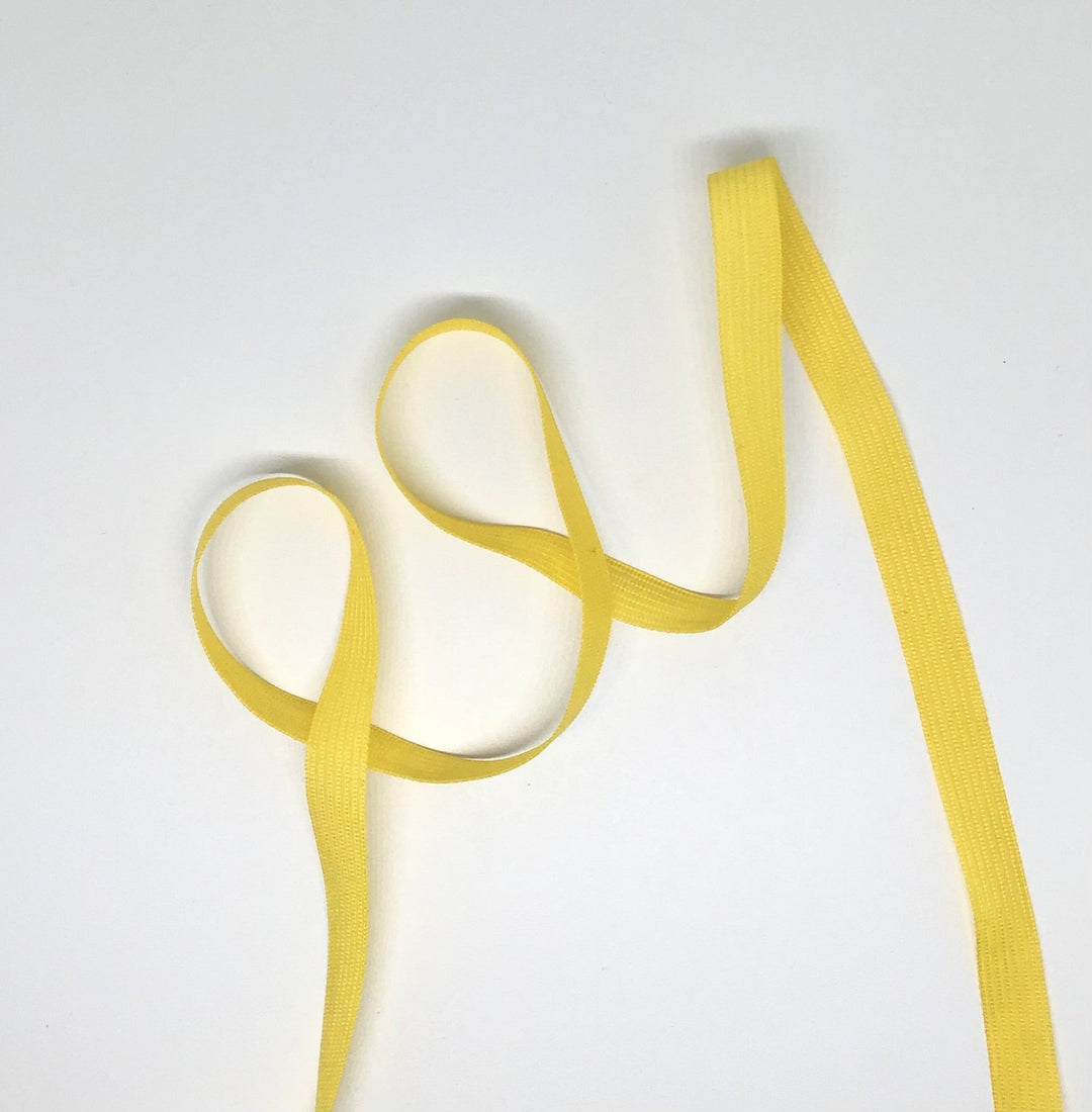 Yellow 10mm tape herringbone - Violet Elizabeth - Haberdashery