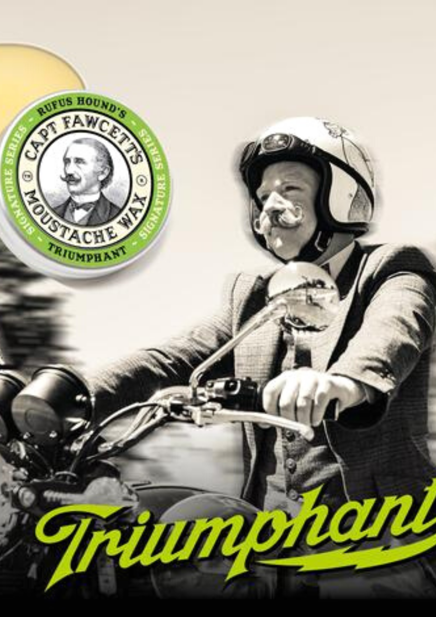 Triumphant Moustache Wax - Violet Elizabeth