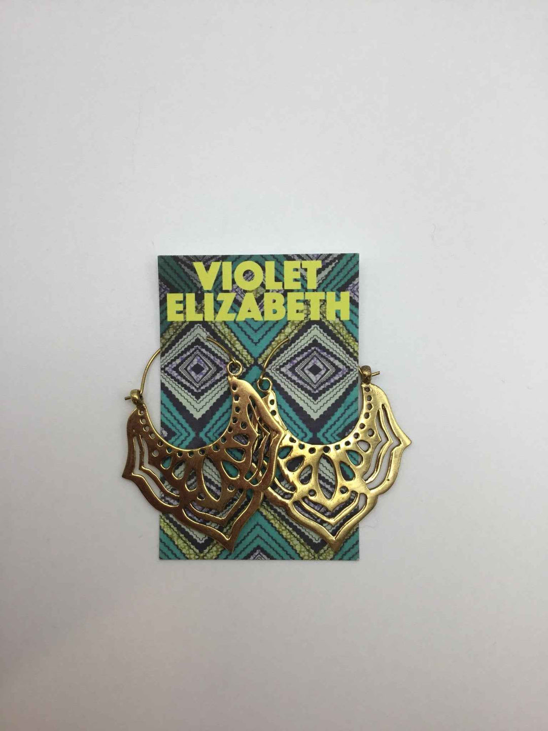 Big Brass Leaf Earrings