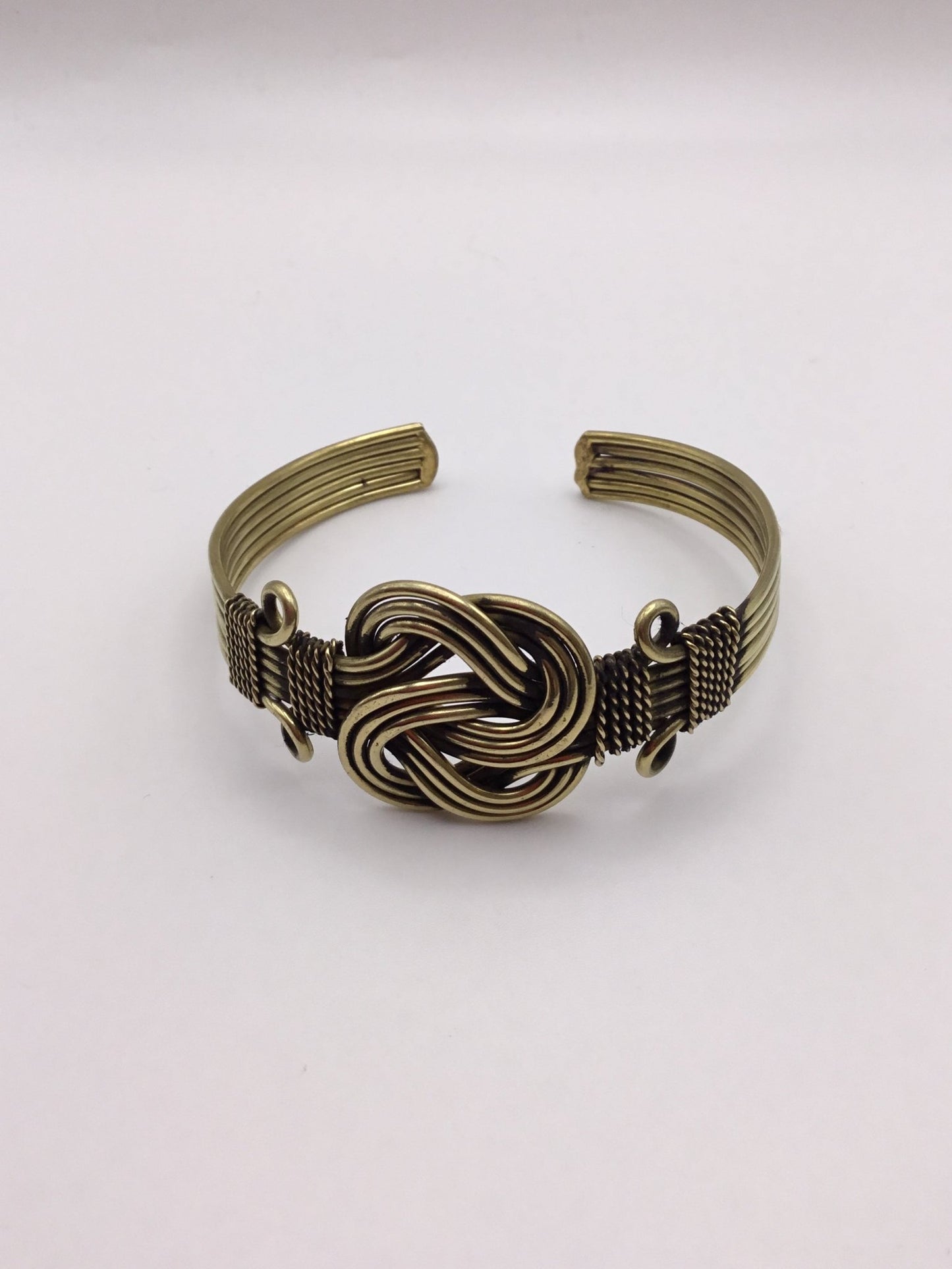 Buddha Knot Brass Armlet - Violet Elizabeth - Jewellery