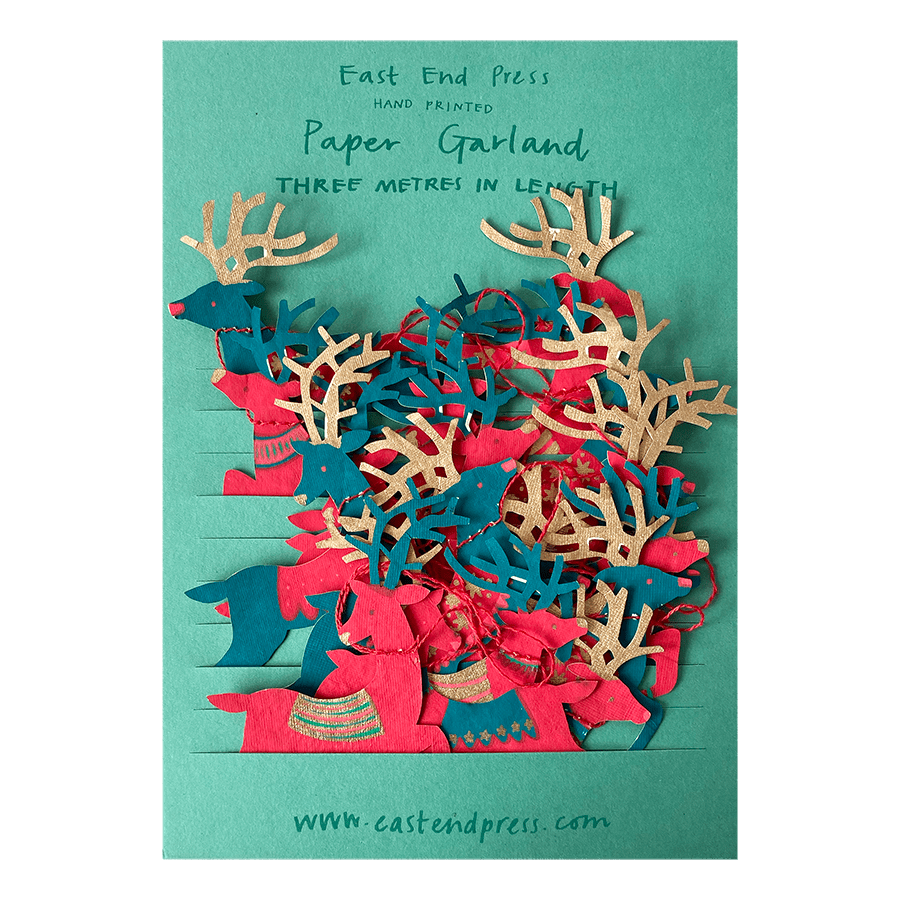 Colourful Reindeer - Violet Elizabeth - Christmas Decorations