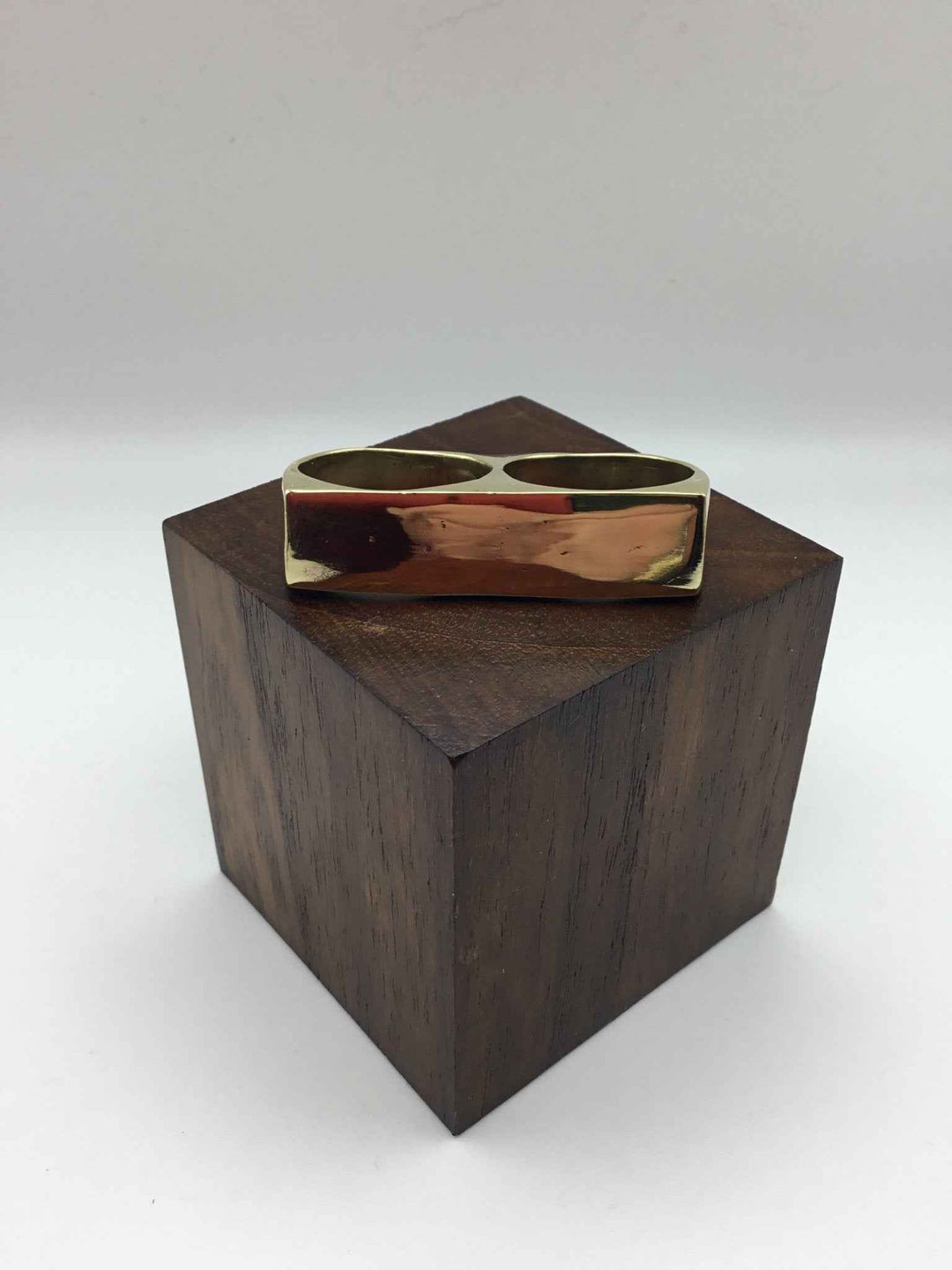 Double Finger Brass Ring