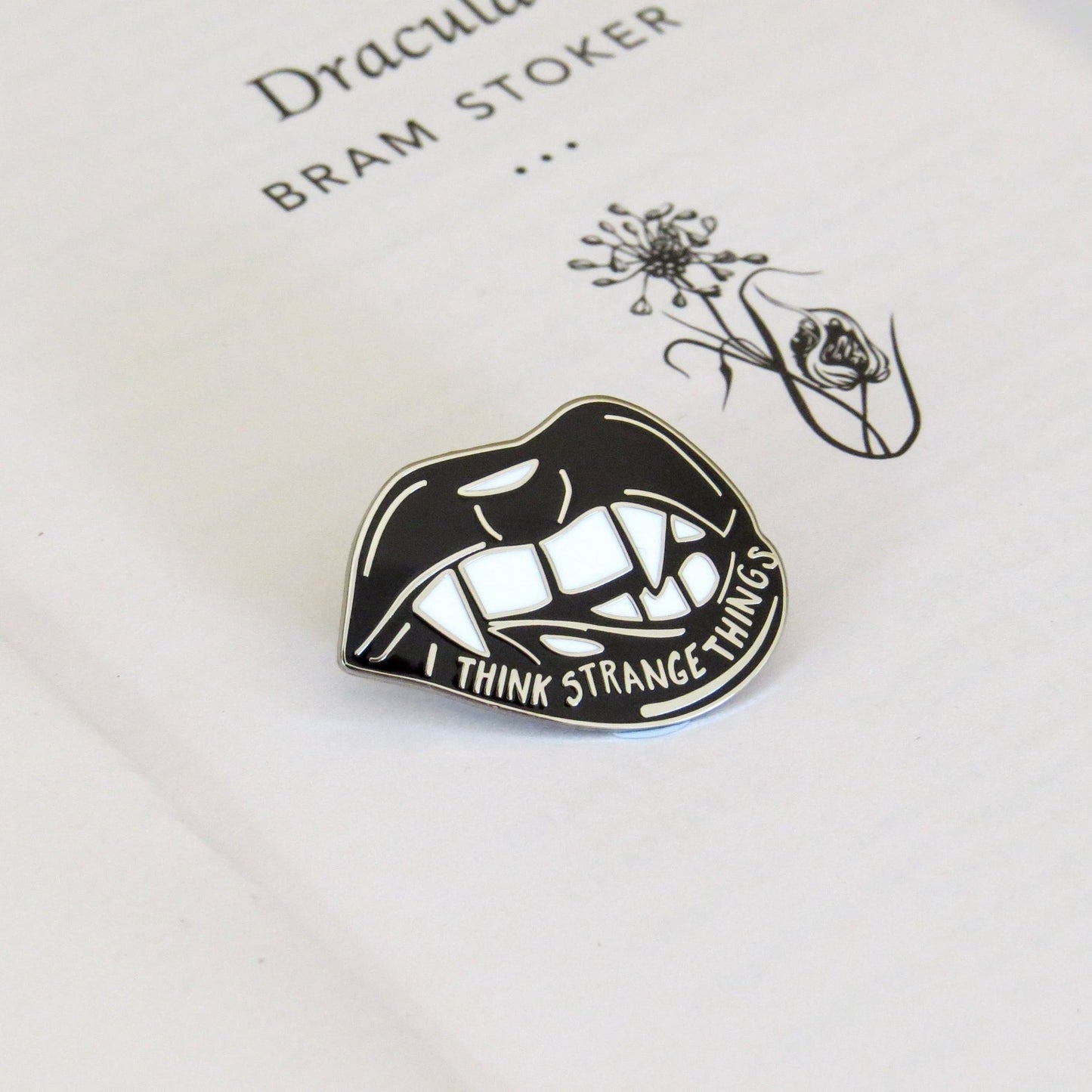 Dracula Enamel Pin Badge - Gothic Literature Collection - Violet Elizabeth - Badge