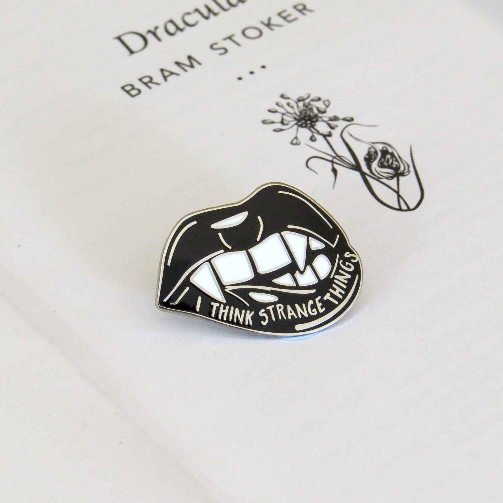 Dracula Enamel Pin Badge - Gothic Literature Collection - Violet Elizabeth - Badge