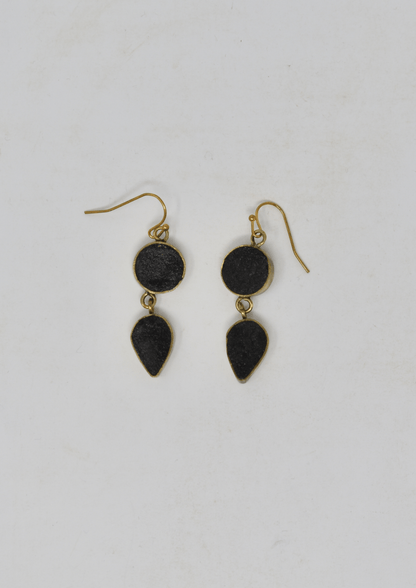 Earrings Double - Violet Elizabeth - Jewellery