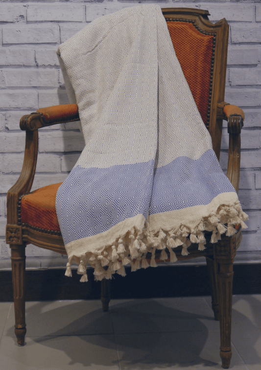 Hand woven diamond pattern - Violet Elizabeth - 