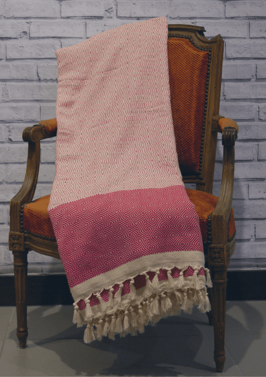 Hand Woven Diamonds style red - Violet Elizabeth - 