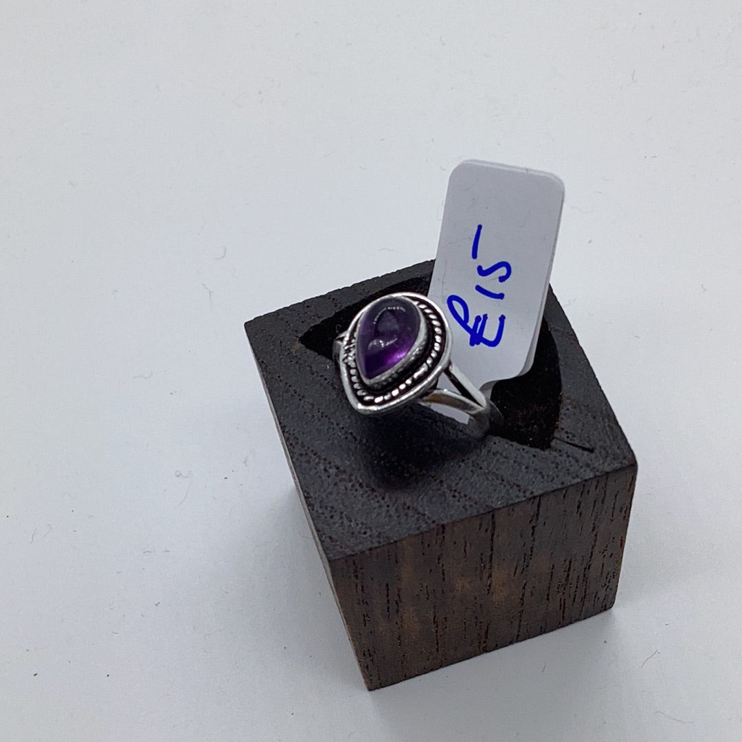 Dragons Heart Brass & silver Ring: Various Stones - Violet Elizabeth