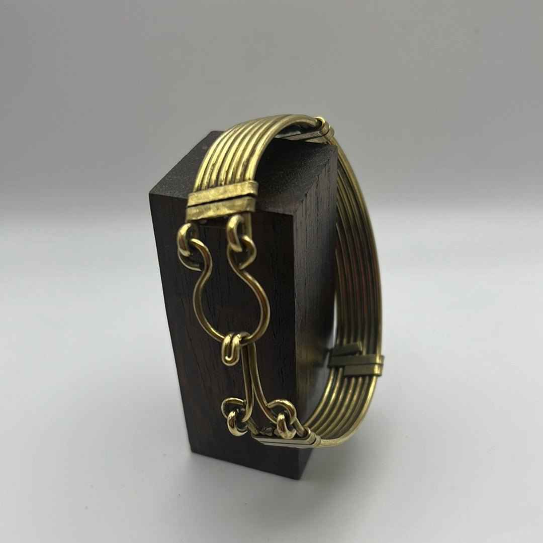 Latch Bracelet: Brass And Rose Brass