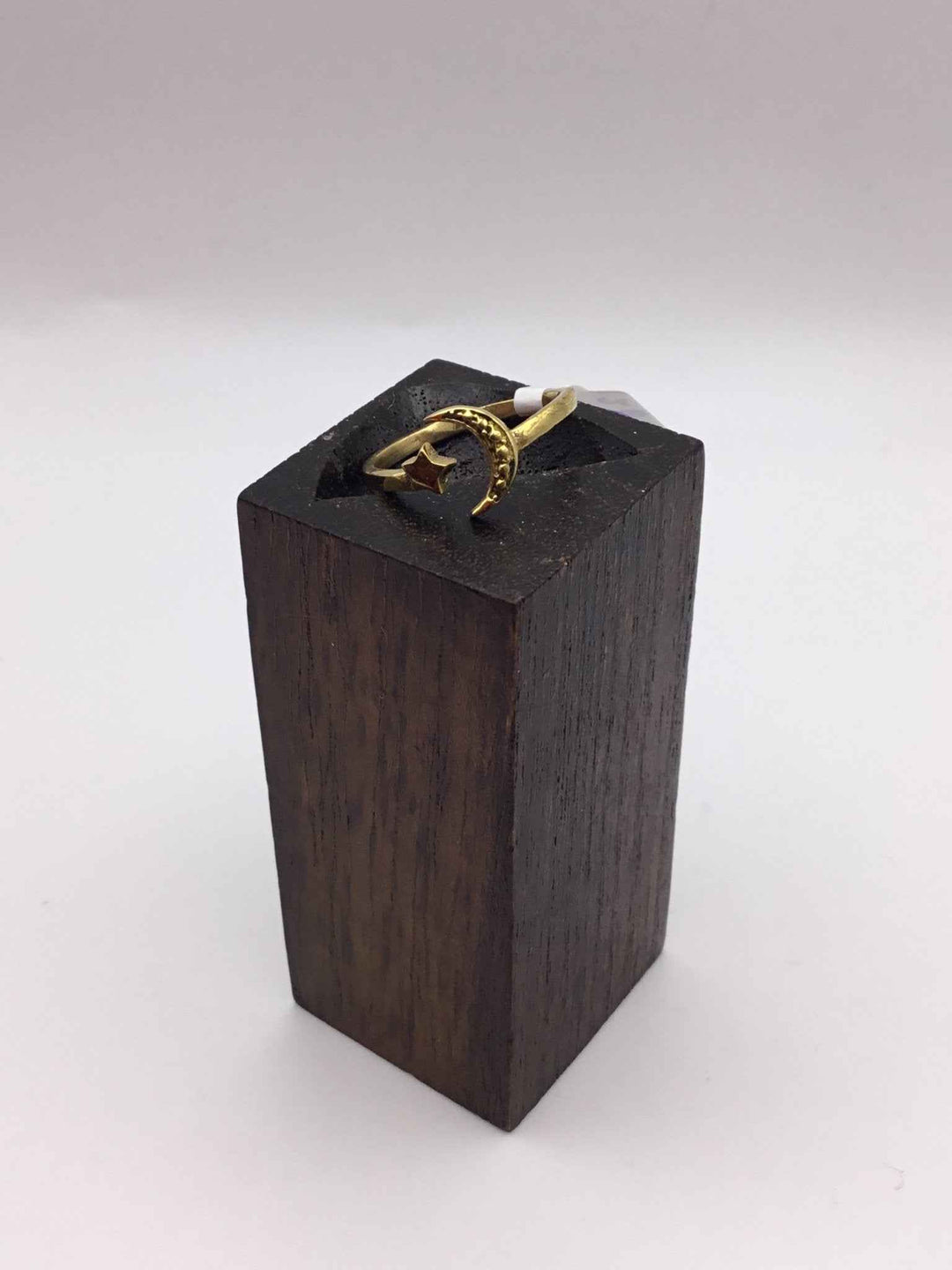 Mini Moon And Star Brass Ring