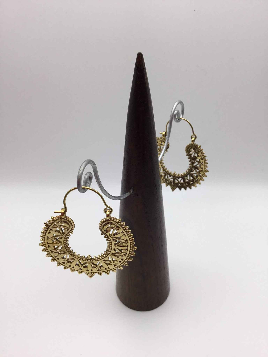 Moondance Brass Hoops