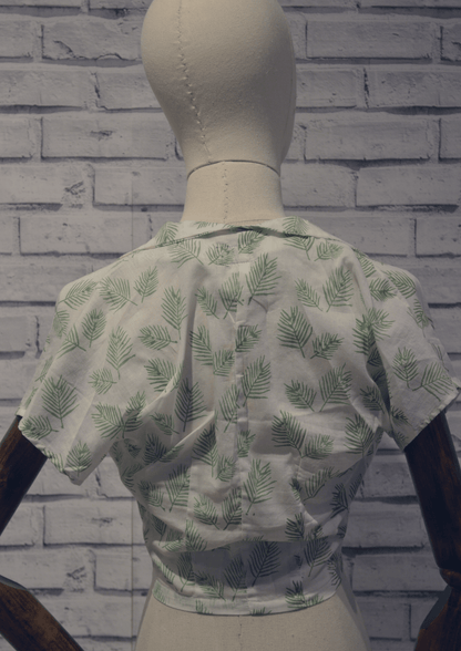 Short sleeved tie shirt MINT - Violet Elizabeth - Clothing