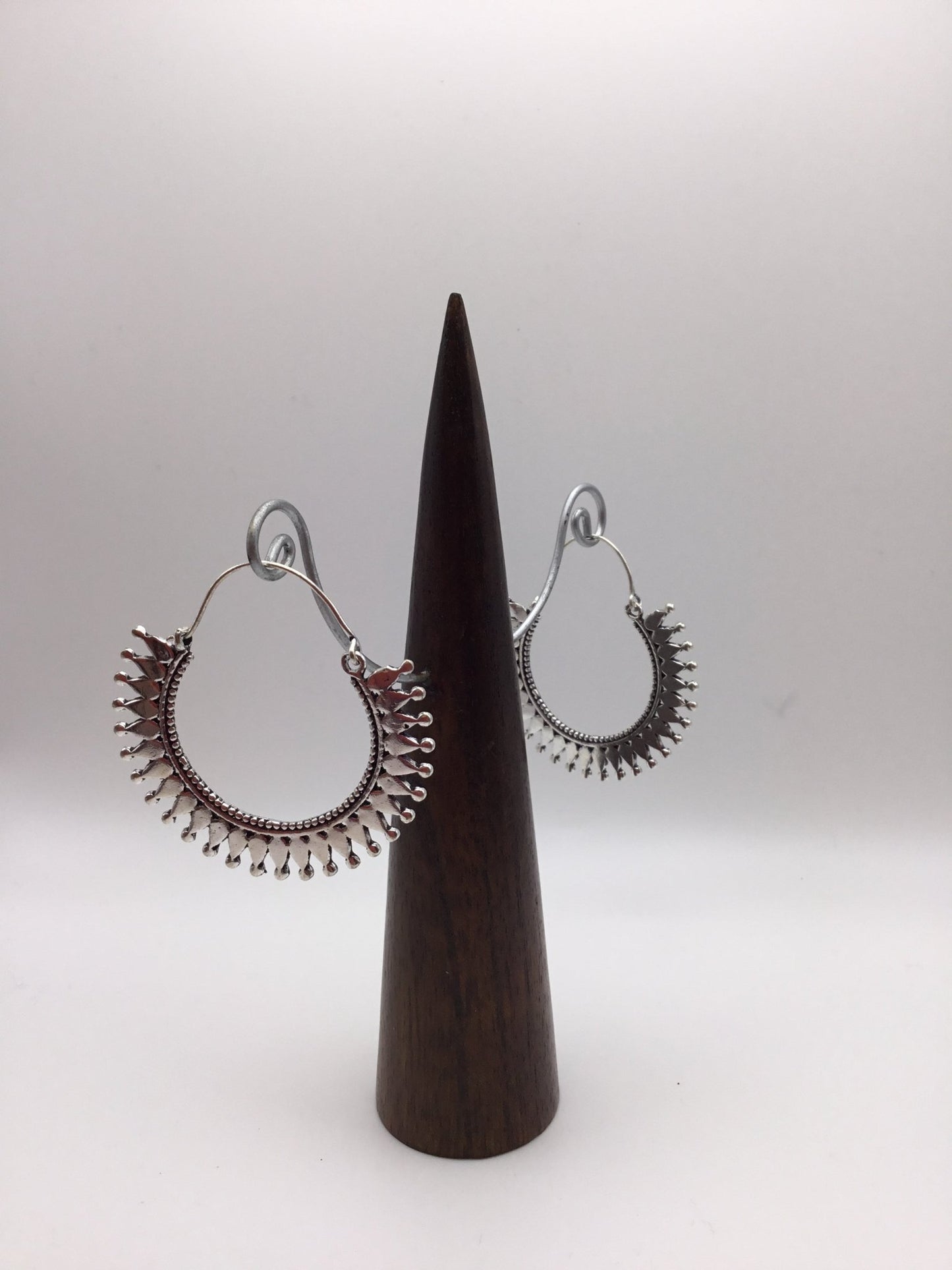 Sun Ray Glimmer earrings: Brass and Silver Plated Brass - Violet Elizabeth - Jewellery