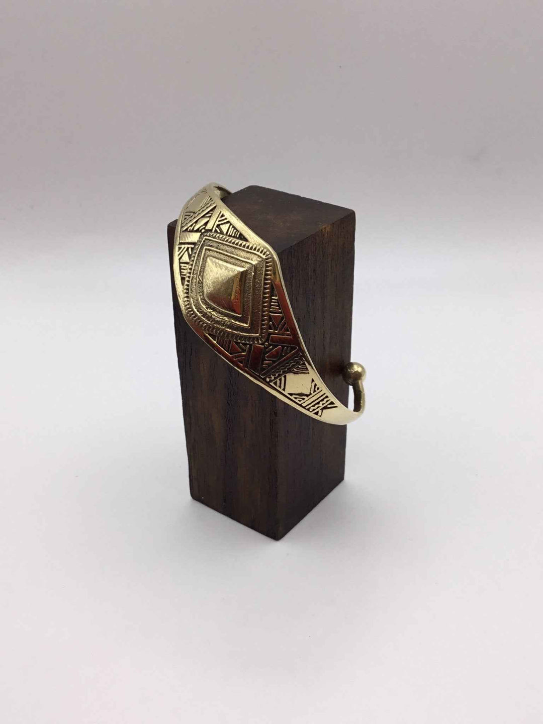 Tuareg Style Brass Bangle